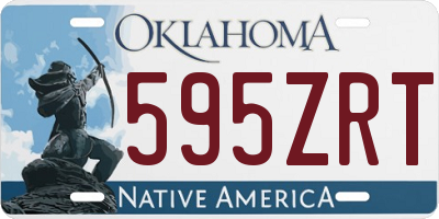OK license plate 595ZRT