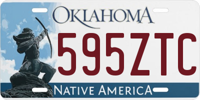 OK license plate 595ZTC