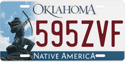 OK license plate 595ZVF