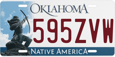OK license plate 595ZVW