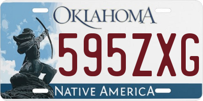 OK license plate 595ZXG