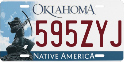 OK license plate 595ZYJ