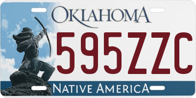 OK license plate 595ZZC