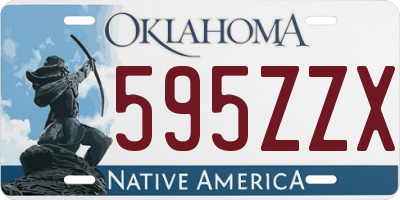 OK license plate 595ZZX