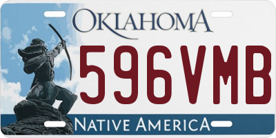 OK license plate 596VMB