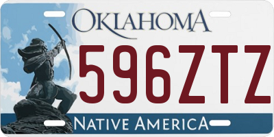 OK license plate 596ZTZ