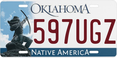 OK license plate 597UGZ