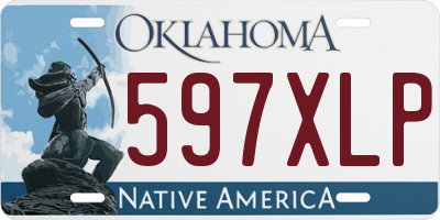 OK license plate 597XLP