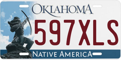 OK license plate 597XLS