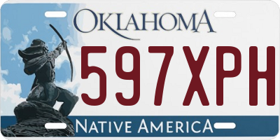 OK license plate 597XPH