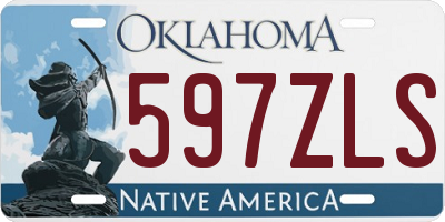 OK license plate 597ZLS