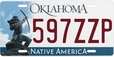 OK license plate 597ZZP