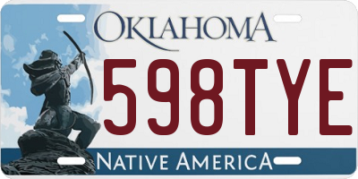 OK license plate 598TYE