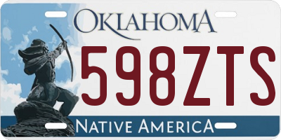 OK license plate 598ZTS