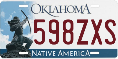 OK license plate 598ZXS