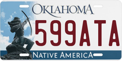 OK license plate 599ATA