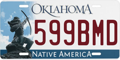 OK license plate 599BMD