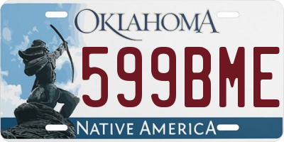 OK license plate 599BME