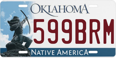 OK license plate 599BRM