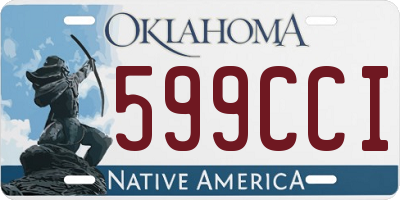 OK license plate 599CCI
