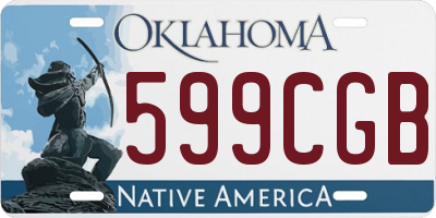 OK license plate 599CGB