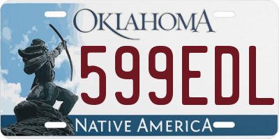 OK license plate 599EDL