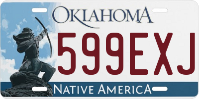 OK license plate 599EXJ