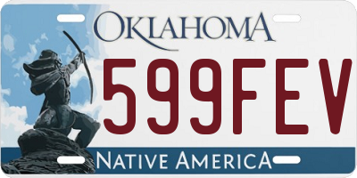 OK license plate 599FEV