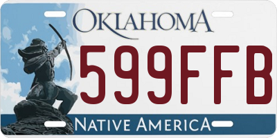 OK license plate 599FFB