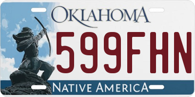 OK license plate 599FHN