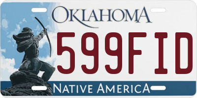 OK license plate 599FID