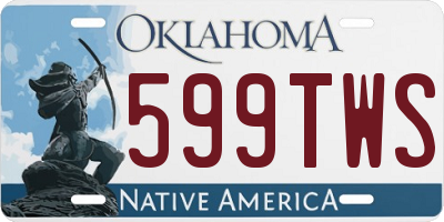 OK license plate 599TWS