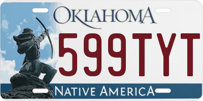 OK license plate 599TYT