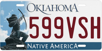 OK license plate 599VSH