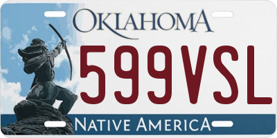 OK license plate 599VSL