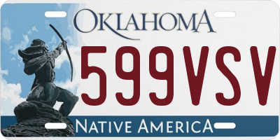 OK license plate 599VSV