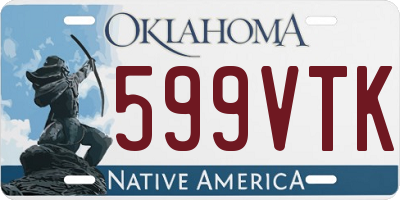 OK license plate 599VTK