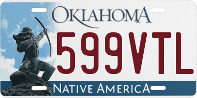 OK license plate 599VTL