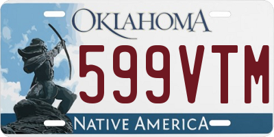 OK license plate 599VTM