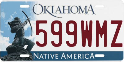 OK license plate 599WMZ