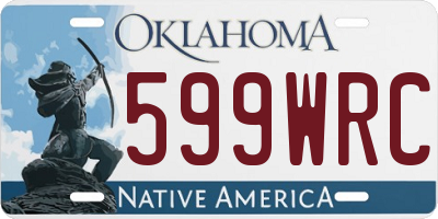 OK license plate 599WRC