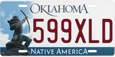 OK license plate 599XLD