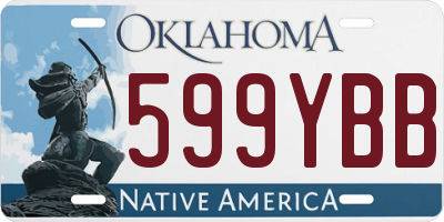 OK license plate 599YBB