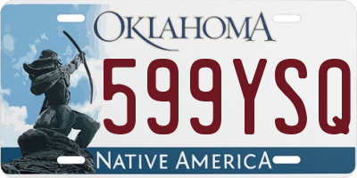 OK license plate 599YSQ