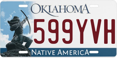 OK license plate 599YVH