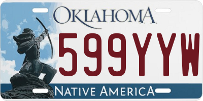 OK license plate 599YYW