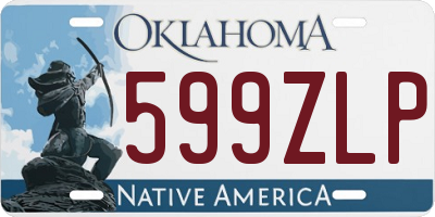 OK license plate 599ZLP