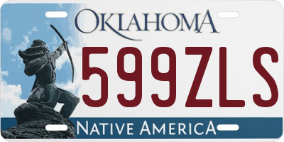 OK license plate 599ZLS