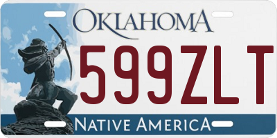 OK license plate 599ZLT