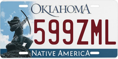 OK license plate 599ZML